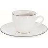 Biela porcelánová šálka na espresso 100 ml Decora – Orion