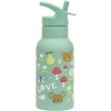 A Little Lovely Company - antikorová fľaša na pitie, 350 ml - radosť