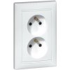 Legrand Valena - Dvojzásuvka 2 x 2P s detskou ochranou, 16A -250V, biela - 774391