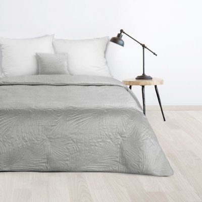 Eurofirany přehoz na postel LUIZ4 strieborná 170 x 210 cm