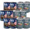 Brit Premium by Nature Chicken With Chicken Hearts 6x400g + Wild Farm Superfood Duck 6x400g