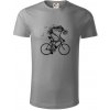 Gravel Bike - kostra - Tričko z organickej bavlny - 2XL ( Starostrieborná )
