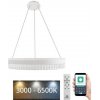 NEDES | LED Stmievateľný luster na lanku LED/80W/230V 3000-6500K biela + diaľkové ovládanie | ND4048