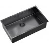 Quadron Anthony oceľový drez so sifónom 74x44 cm grafitová MF7444PVDBST1