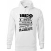 1982 v kocke - Mikina pánska Cape s kapucňou - XL ( Biela )