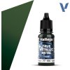 VALLEJO TRUE METALLIC 77.155 Zelená metalická akrylová airbrush farba 18 ml (VALLEJO 77.155 TRUE METALLIC METAL SHADE AMBER GREEN / VERDE ÁMBAR / 18ml / 0.6 fl.oz.)