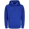 JACK & JONES 3902 / Unisex mikina s kapucňou - surf the web blue S