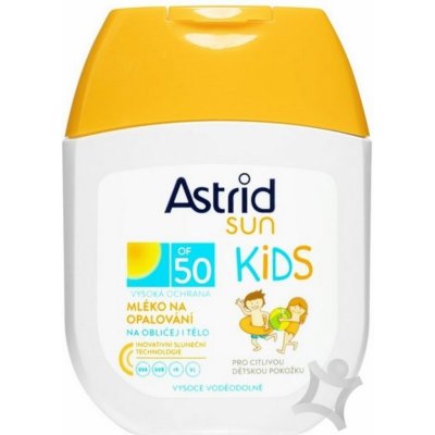 Astrid Sun Kids OF50 Vysoko vodoodolné mlieko na opaľovanie 80 ml
