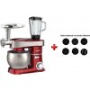 Multifunkčný kuchynský robot BestBerg BBR-2000R / 2000 W / 6 l / 6 rýchlostí / červená Sada na výrobu těstovin BRR-P ZDARMA