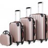 ZahradnyNabytok.org - Set cestovných kufrov 4-dielny - ružový