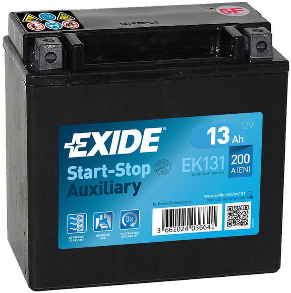 Exide Start-Stop 12V 13Ah 200A EK131