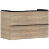 Hansgrohe Xelu Q - Umývadlová skrinka, 63x98x50 cm, 2 zásuvky, prírodný dub/matná čierna 54033670