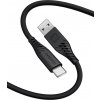 Swissten 71531010 dátový USB-C, 60W / 3A / 1x USB-A(M) / 1x USB-C(M), 1,5m, černý
