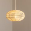 Euluna Závesné svietidlo RATTAN, Ø 40 cm, prírodná hnedá, ratan, E27 - 11153