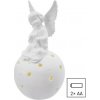 EMOS DCLW33 vianočná dekorácia anjel 4 LED V29cm 0,4W teplá biela, 2xAA excl.