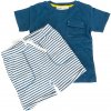 Chlapčenská súprava - tričko a šortky, Minoti, Summer 3, modrá - 80/86 | 12-18m