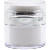 Nordtek packaging SET - Airless jar, 15 ml, white with silver ring, transparent overcap - Airless dávkovač na krém biely 15 ml SET - Airless jar, 15 ml, white with silver ring, transparent overcap