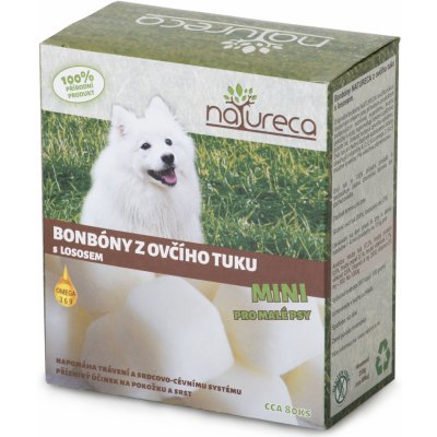 Natureca bonbony z ovčího tuku s lososem Mini 250 g