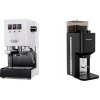 Gaggia Classic E24, white + Lelit Steve PM20, black