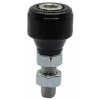 Polyamidový vodiace koliesko D-36mm, H-39mm, M12 pre horné vedenie posuvných brán