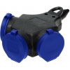 ORNO Vodeodolná roztrojka, 3x2P+Z, 16A, 230V AC, IP44 [OR-AE-13209]