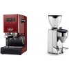 Gaggia New Classic EVO, red + Rocket Espresso FAUSTO 2.1, chrome