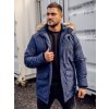 Tmavomodrá pánska zimná bunda parka alaska Bolf WX032CA