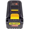 Akumulátor 40V Li-ion, 4000mAh Procraft 40/4 | 40/4 (Batéria Procraft 40/4 Batéria: LI-ion 40V, 4Ah Čas nabíjania 0-MAX: 135 min Indikátor stavu nabitia Ochrana proti prehriatiu Ochrana proti nadmerné