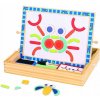 Drevená magnetická tabuľa s puzzle