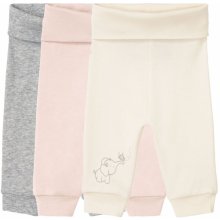 LUPILU Detské bavlnené tepláky BIO 3 kusy bledoružová