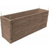 Barigadi Vyvýšený záhon betónový 200x50 x 75 cm, drevo, hnedá