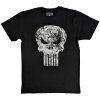 Marvel tričko Punisher Distressed Logo Čierna XL