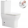CERANO - WC kombi Hugo, Rimless + UF sedátko - biela lesklá, CER-CER-538759