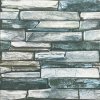 Samolepiace penové 3D panely WY-G01, cena za kus, rozmer 70 x 77 cm, ukladaný kameň zelený, IMPOL TRADE