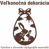 Veľkonočné vajíčko na zavesenie 10 Tmavá