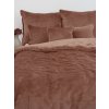MKLozkoviny.sk Francúzske obliečky mikroplyš Exclusive – Laura mocha mousse - 220 × 200 cm - 70 x 90 cm
