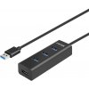 UTK UNITEK Y-3089 USB 3.2 Gen 1 (3.1 Gen 1) typ A 5000 Mbit/s rozbočovače a huby čierna