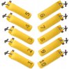 Firedog Set 10x Štandard dummy 500 g žltý číslované 1-10