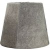 Mars & More Šedé tienidlo lampy z hovädzej kože - Ø18 * Ø13 * 15cm / E27 - Mars & More
