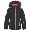 Dievčenská lyžiarska bunda LOAP, FUKSIE čierna,ružová, 112-116