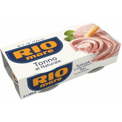 Rio mare Tuniak vo vlastnej šťave 2x160 g