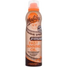 Malibu Continuous Spray Fast Tannin Oil With Carotene urýchľujúci prípravok na opaľovanie v spreji 175 ml