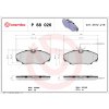 Sada brzdových platničiek kotúčovej brzdy BREMBO P 68 026
