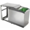 Elletipi TOWER 16+10 L Výsuvný vstavaný odpadkový kôš / automatické veko (6136174487232)