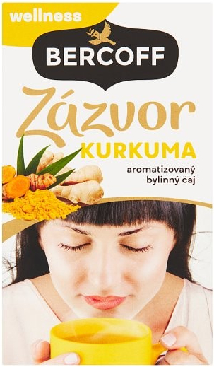 Bercoff Wellness Zázvor kurkuma aromatizovaný bylinný čaj 20 x 2 g od 1,59  € - Heureka.sk