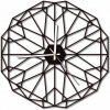 SENTOP HDFK0017 MDF Nástenné hodiny do obyvačky i čierne 40 cm