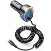 Joyroom JR-CL20 autonabíjačka 2x USB / USB-C 57W + Lightning, čierna (JR-CL20)