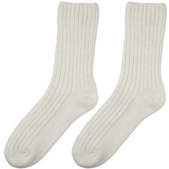 Vlnka Ovčie ponožky Merino so zdravotným lemom biela