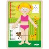 Woody Puzzle Ľudské telo Dievča, 12 dielikov
