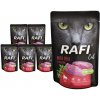 Vlhké krmivo pre mačky Rafi Cat teľacie mäso 10x100 g